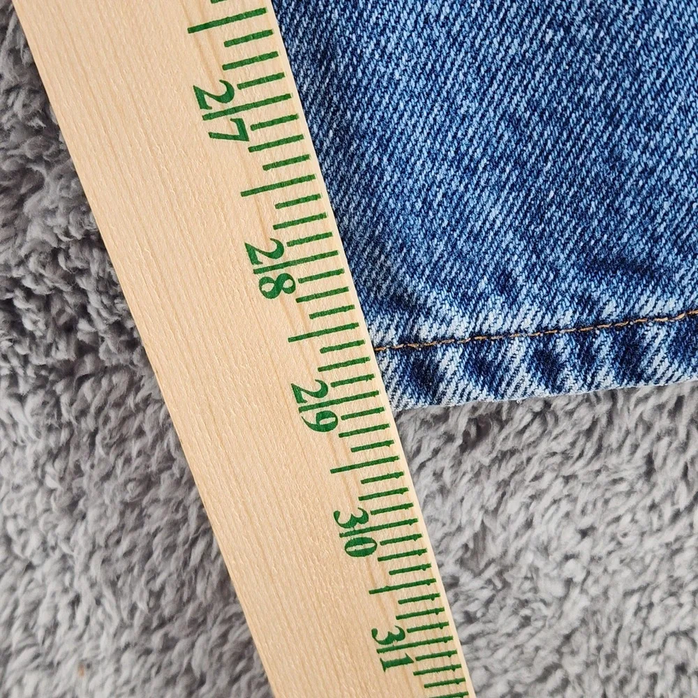 LL Bean Double L Jeans Mens 32x30 Denim Med Wash Plaid Flannel Lined Outdoor